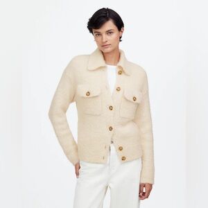 Madewell Jill Boucle Sweater Jacket Cardigan NWOT